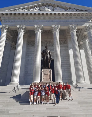School of the Ozarks seventh graders take their annual trip to Jefferson City, Missouri, to meet with government officials and tour the Capitol building.
